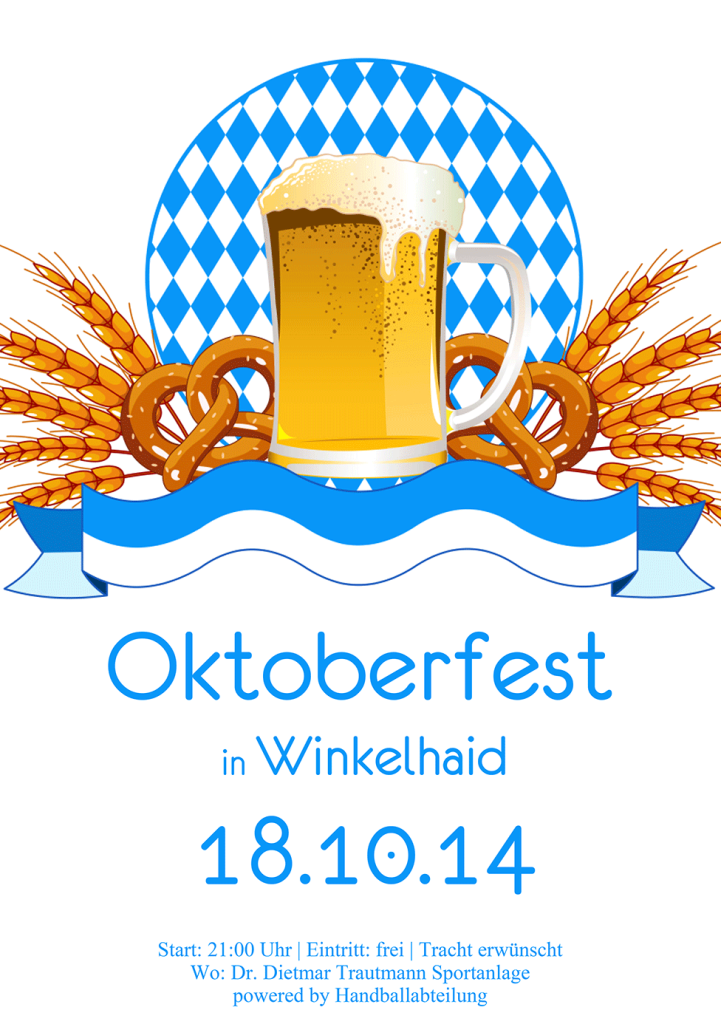 Oktoberfest am 18.10.2014 der Handballer/innen